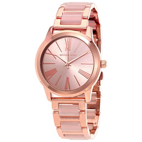 michael kors mk3595 stainless steel ladies watch rose gold-tone|Michael Kors MK3595 Women's Rose Gold Stainless Steel .